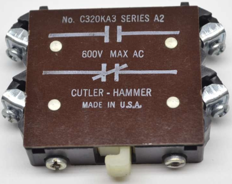 Cutler Hammer C320KA3 Auxiliary Contacts