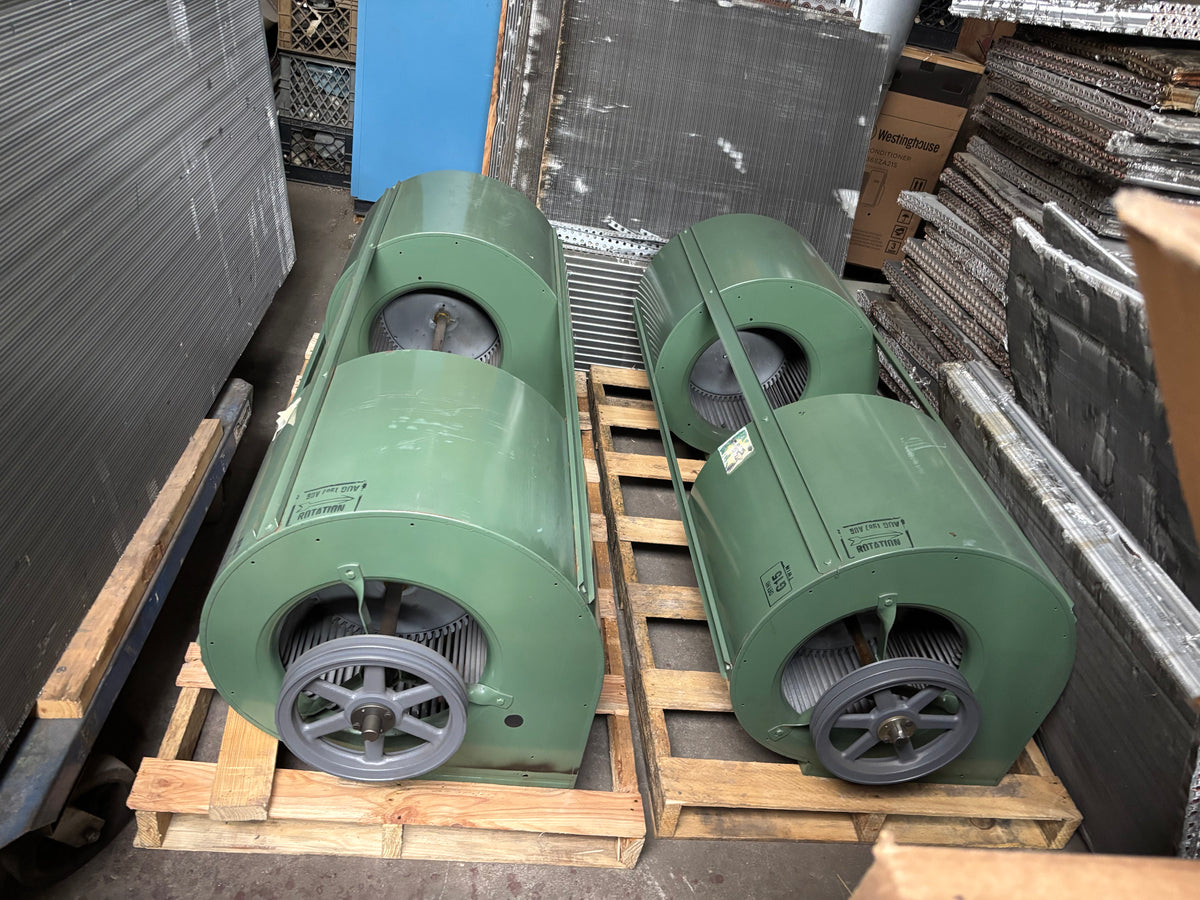 Dual 15x15 Centrifugal Blower Assembly 5HP 460V 3PH for HVAC Units
