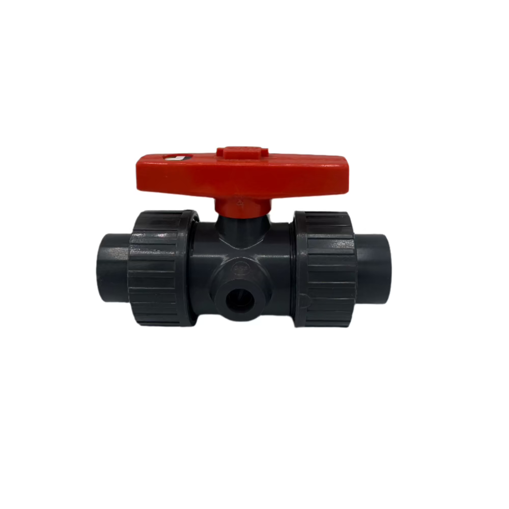 Georg Fischer +GF+ PVC 3 Way Ball Valve 3/4"