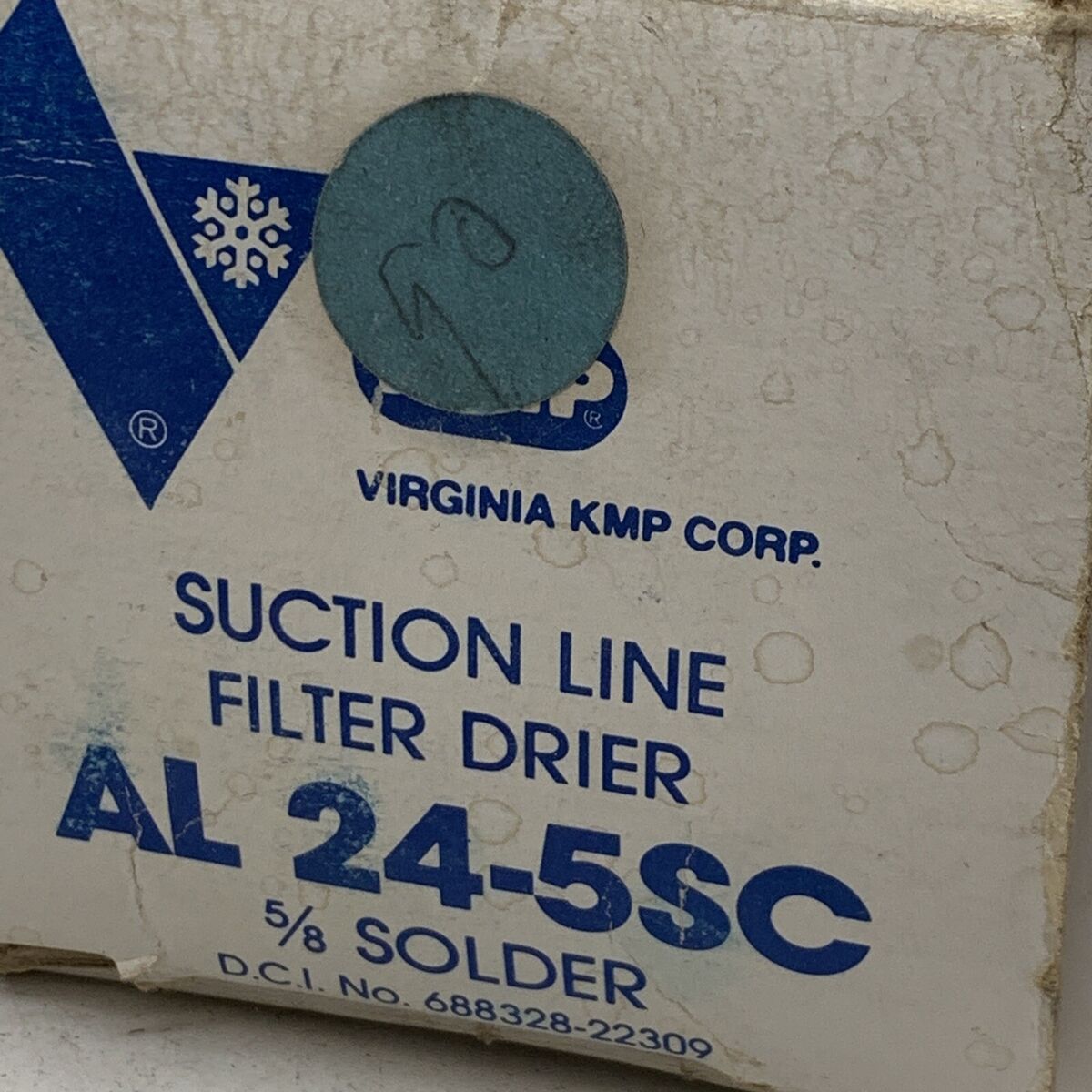 Virginia KMP AL 24-5SC Suction Line Filter Drier