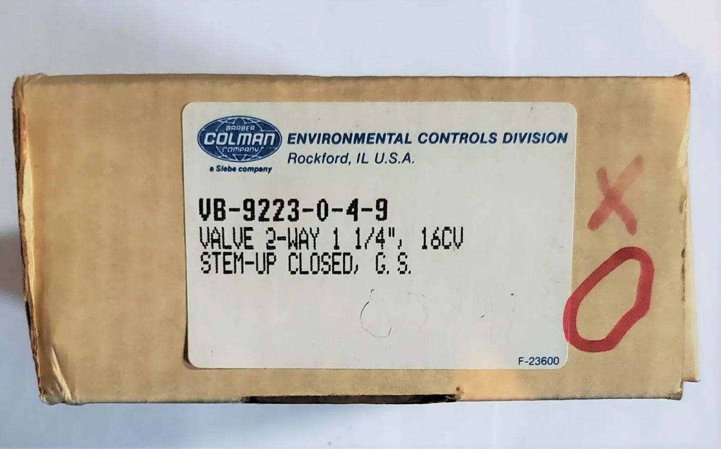 Edpac AV-600-0-0-1 1-1/4" 2 Way Valve