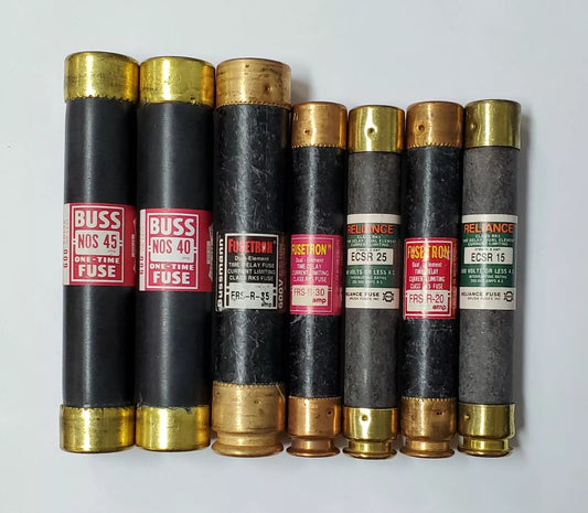 Bussmann Fusetron Reliance 21 600V fuse pack of 15, 20, 25, 30, 35, 40, 45 AMPS