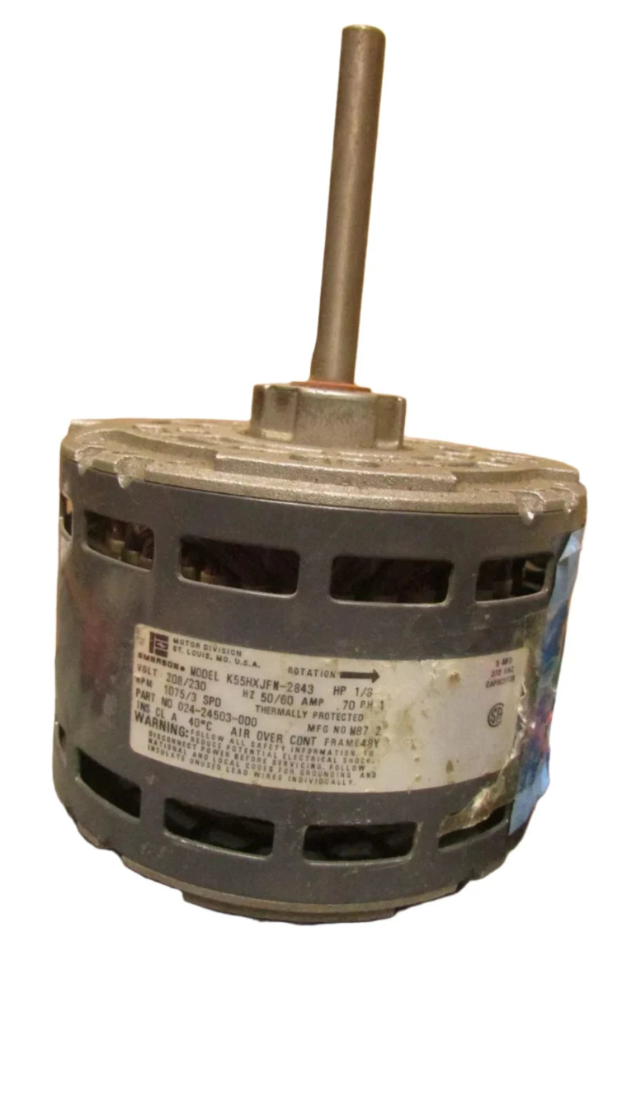 Emerson K55HXJFW-2843 024-24503-000 Motor