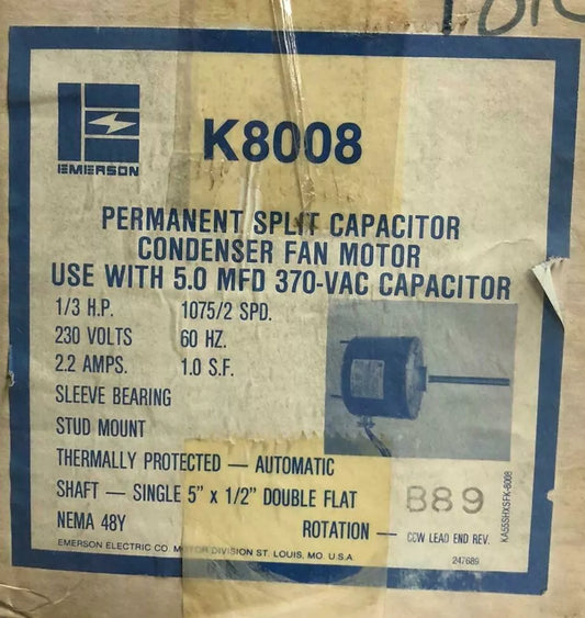 Emerson KA55HXSFK-8008 K8008 Motor