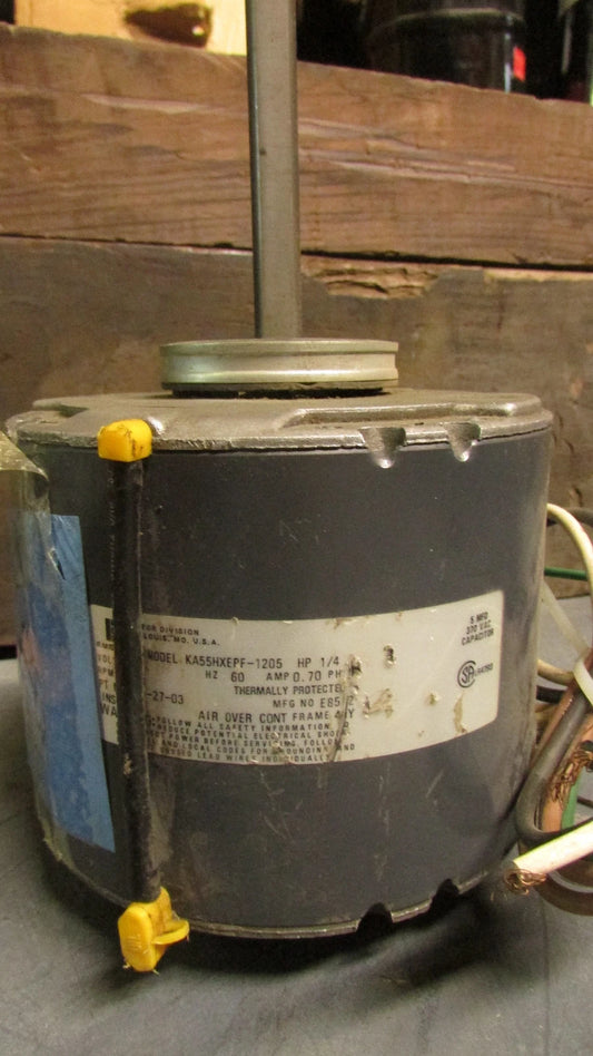 Emerson KA55HEXPF-1205 Motor 460v - 1 Ph - 60Hz 1/4 HP 1050 RPM
