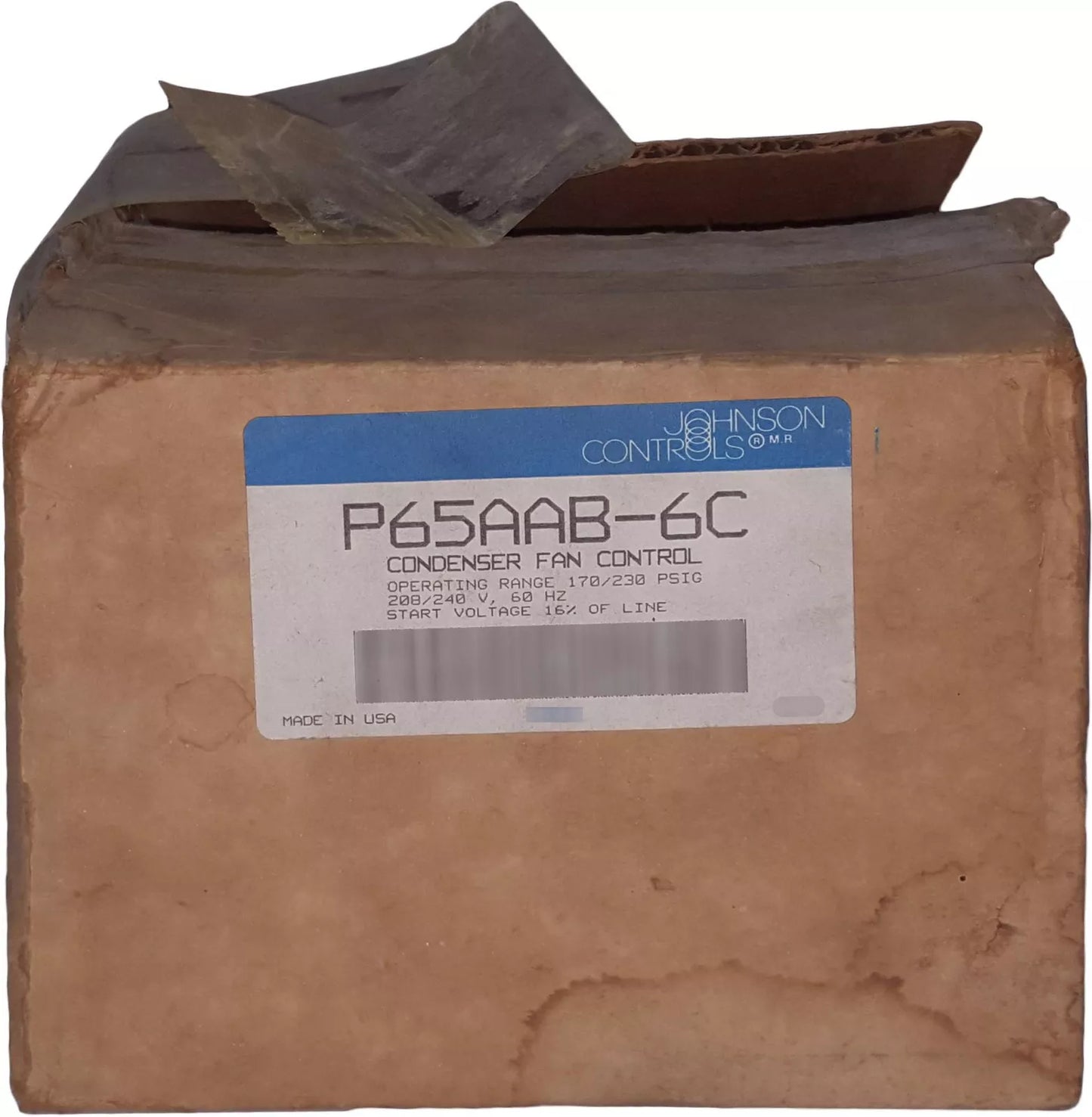 JOHNSON CONTROLS P65AAB-6C CONDENSER FAN CONTROL