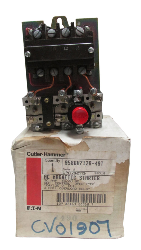 Cutler Hammer 9586H7128-49T Magnetic Starter