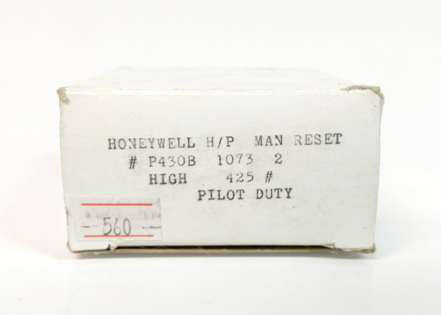Honeywell P430B 1073 2 H/P Man Reset, Pilot Duty