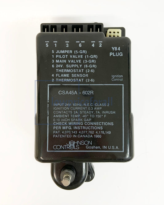 Johnson Controls CSA45A-602R Ignition Control Part