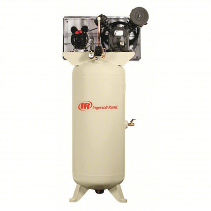 INGERSOLL RAND 2340L5X1 Electric Air Compressor: 5 HP, 2 Stage, Vertical, 60 gal, 14 cfm, 175 psi, 240V AC