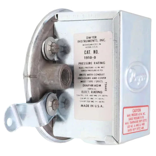 Dwyer|1910‑0|Series 1900 compact Low Differential Pressure Switch