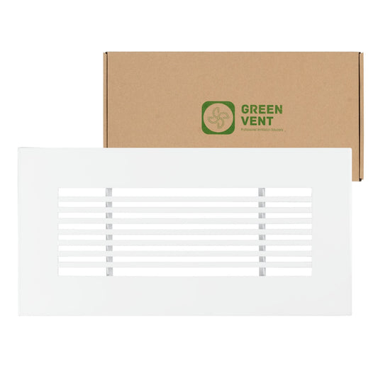 4x10 White Aluminum Floor Return Grill – Modern Design (Duct Opening)