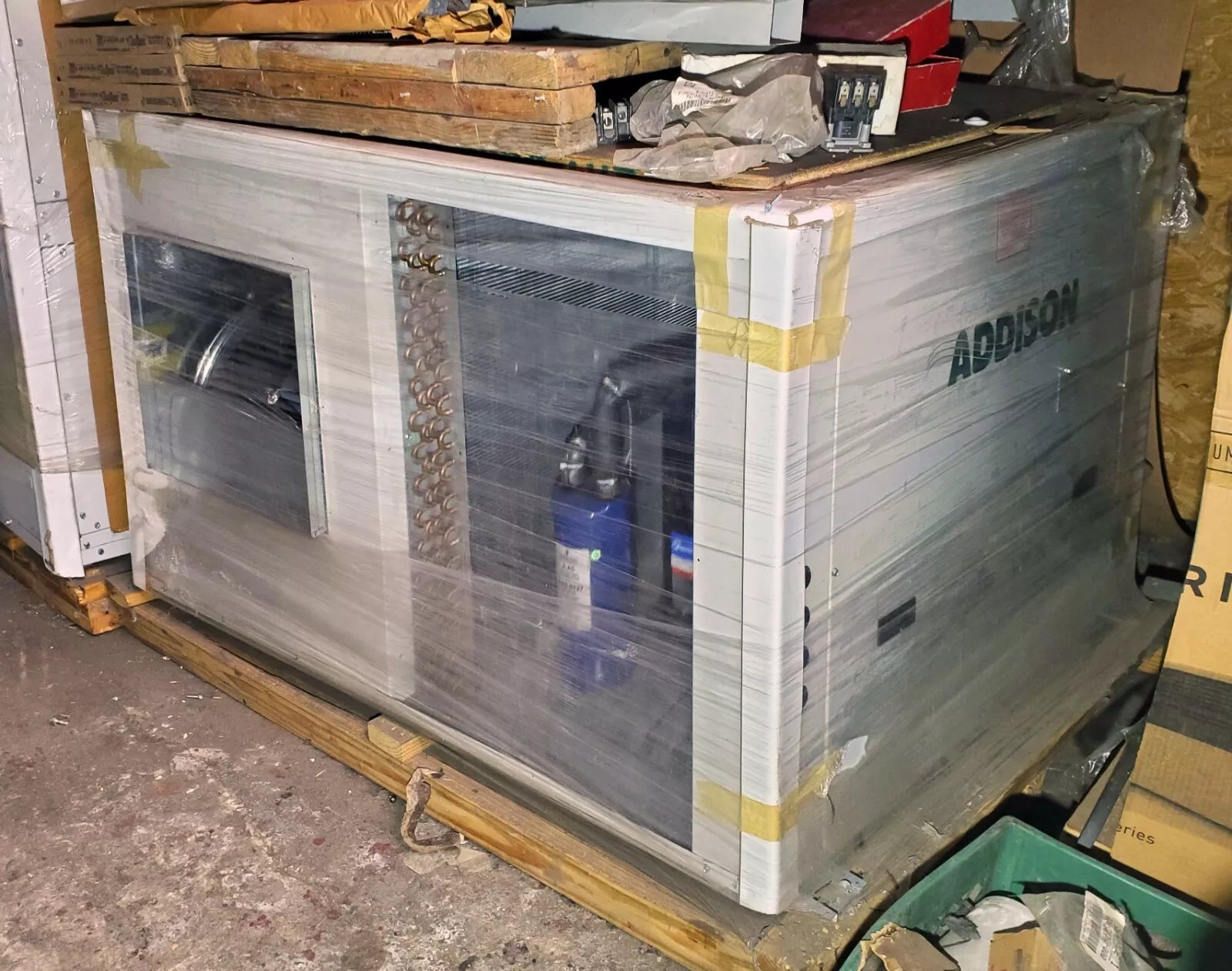 Addison Rooftop Unit Addison / Fedders HSC096S-3A 8-Ton Indoor Horizontal Condensing Unit ...