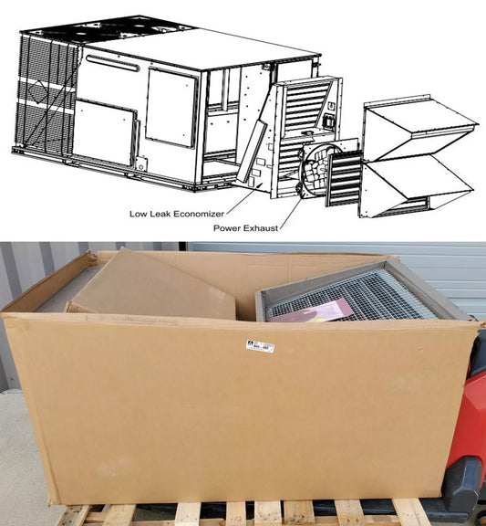 ECONOMIZER 2EE04717624 82-368B-29G FOR ERV Or Downflow, End Return Horizontal 50in