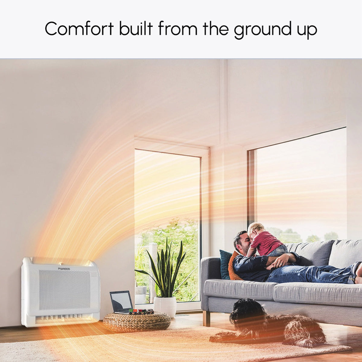 Pioneer® Quantum Ultra™ 16,000 BTU 23.8 SEER2 230V Floor/Low-Wall Mounted Console Ductless Mini-Split Air Conditioner Inverter Heat Pump Full Set
