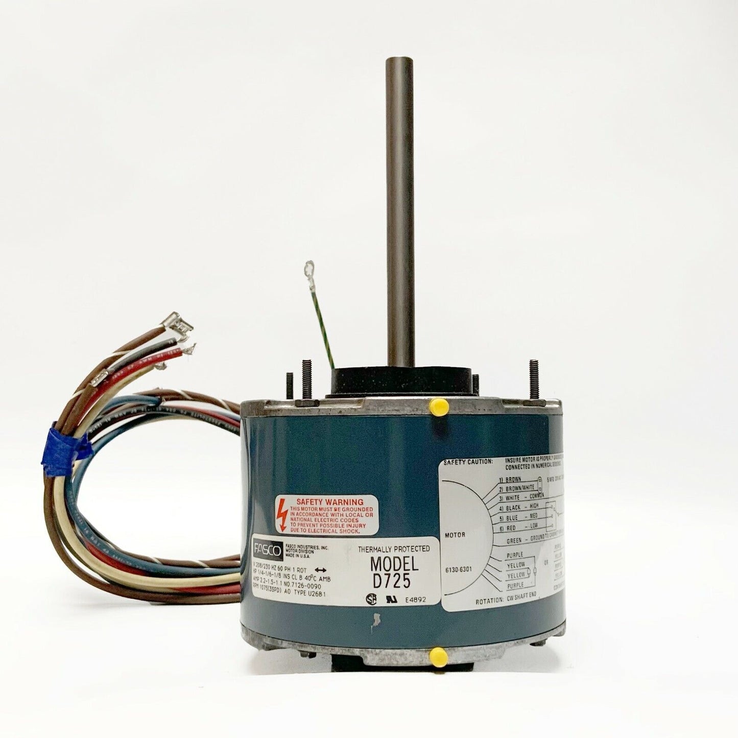 Fasco D725 Permanent Split Capacitor Motor