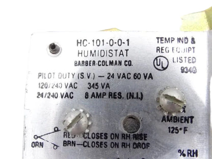 Barber Colman HC-101-0-0-1 Room Humidistat