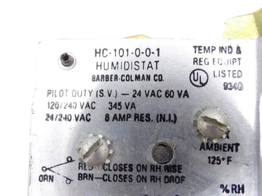 Barber Colman HC-101-0-0-1 Room Humidistat