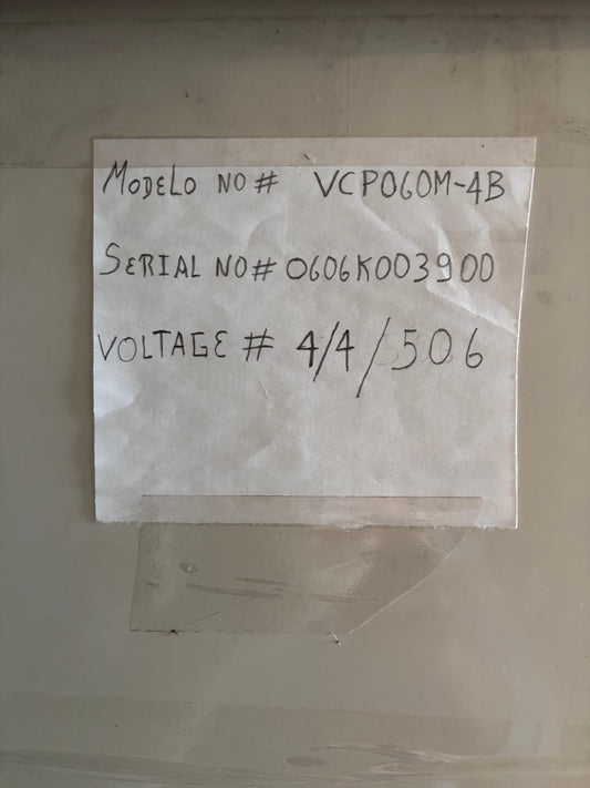 Addison / Fedders VCP060M-4B 5 Ton 460v Vertical Air-Cooled Indoor Package Unit SCAV
