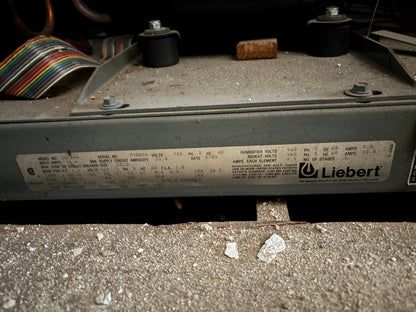 Liebert CU-66A 5 Ton 460v Air-cooled Self-contained Computer Room System Unit