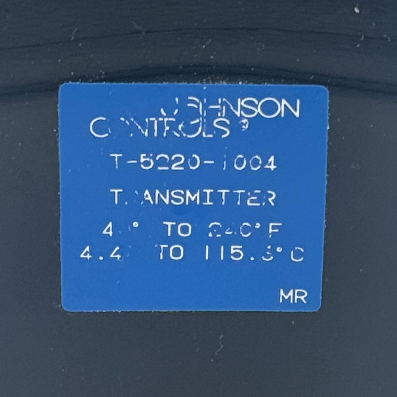 JOHNSON CONTROLS T-5220-1004 PRESSURE TRANSMITTER