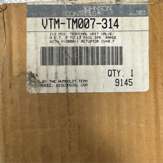 Johnson Controls VTM-TM007-314 / VG7842CT+3008E 1/2 Terminal Unit Valve