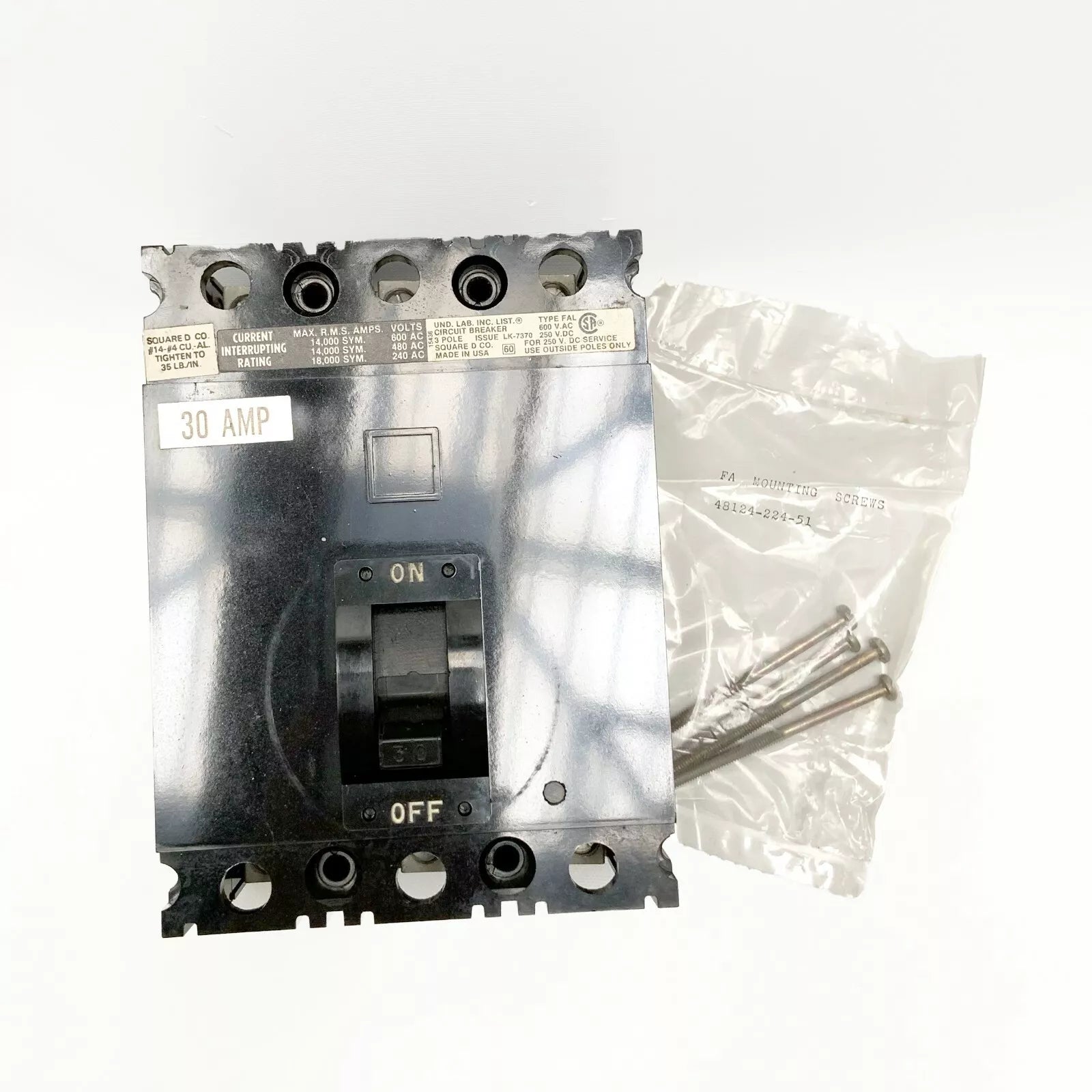 SQUARE D FAL36030 CIRCUIT BREAKER 