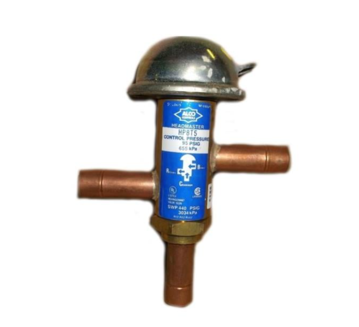 ALCO CONTROLS HP8T5‑B Head Pressure Control Valve – 5/8” ODF Emerson Refrigeration Component