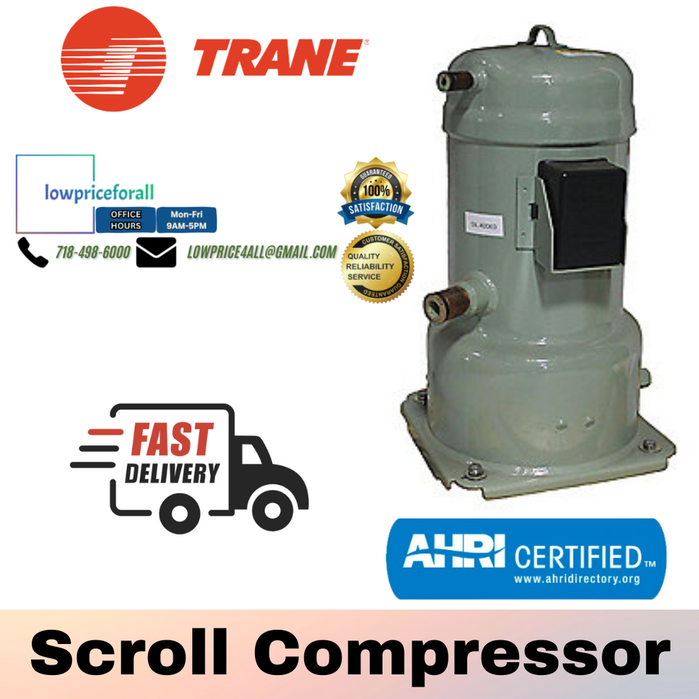 TRANE CSHC093K0A0C / COM08291 9.3 Ton R-22 Scroll Compressor – Low ...