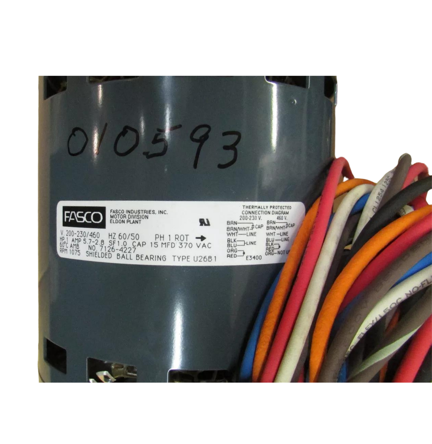 EDPAC Condenser Motor 010593 Class Aire School Room Unit