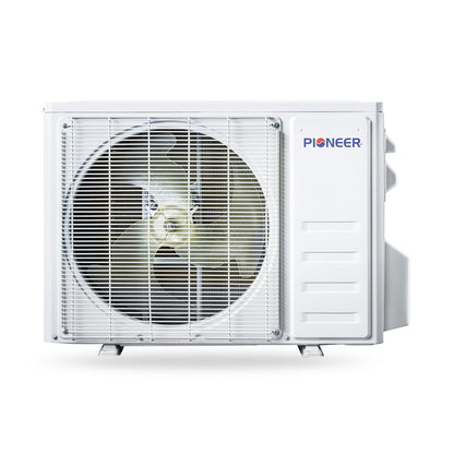 Pioneer® Quantum Ultra™ 12,000 BTU 21 SEER2 230V 8-Way Ceiling Cassette Ductless Mini-Split Air Conditioner Inverter Heat Pump Full Set