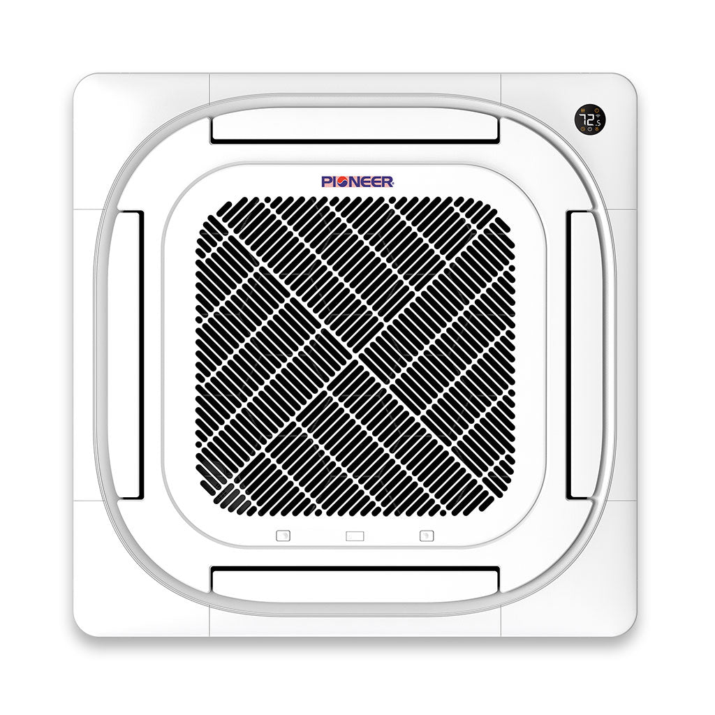 Pioneer® Quantum Ultra™ 48,000 BTU 19 SEER2 230V 4-Way Ceiling Cassette Ductless Mini-Split Air Conditioner Inverter Heat Pump