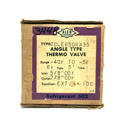 Alco TCLE650RW35 Angle Type Thermo Expansion Valve – High‑Performance Refrigeration Control