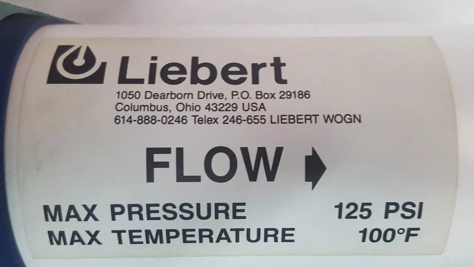 Liebert 404183  Pneumatic Dryer w/ Pressure Gauge - Controls