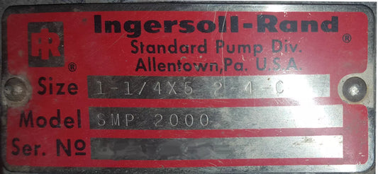 Ingersoll Rand SMP2000 Pump 