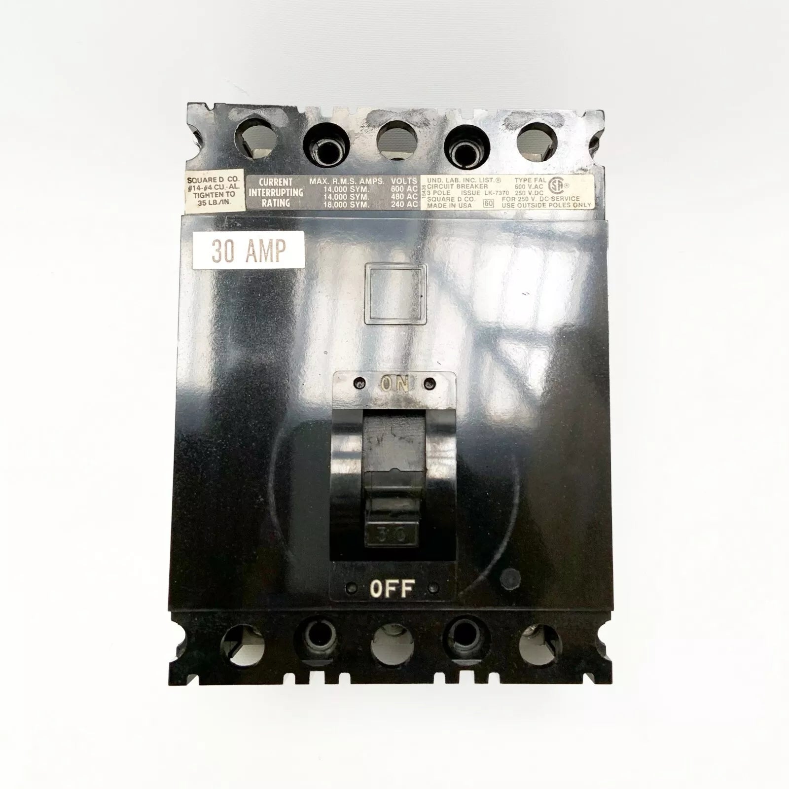 SQUARE D FAL36030 CIRCUIT BREAKER 