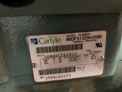 Carlyle 06DF3132AA3600 Compressor