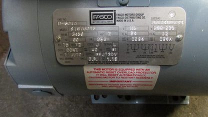 Fasco D6073 Condenser Fan Motor 2HP 1PH 115/230V 3450RPM