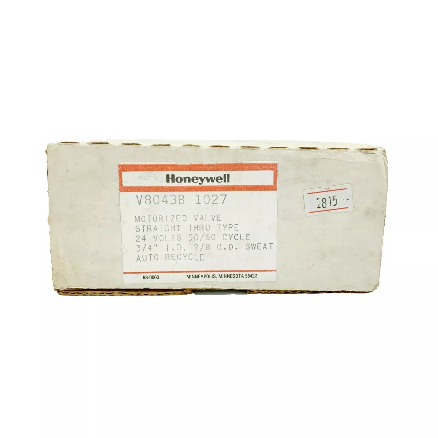 Honeywell V8043B 1027 Hydronic Zone Valve