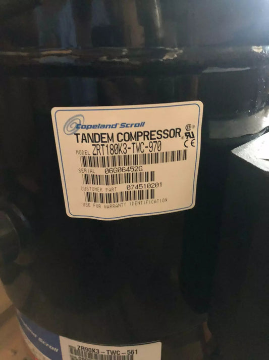 COPELAND ZRT180K3-TWC-970 TANDEM DUAL COMPRESSOR "NEW IN BOX"