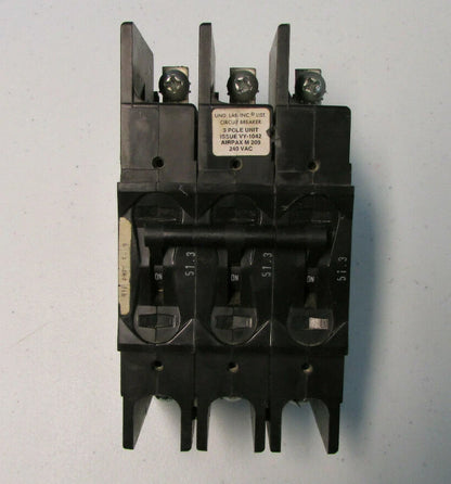 Airpax LR26229 Circuit Breaker 3Pole 51.3AMP 204V