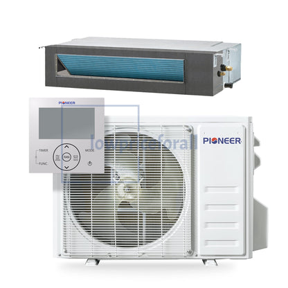 Pioneer® Quantum Ultra™ 11,000 BTU 19 SEER2 230V Ceiling Concealed Ducted Mini-Split Air Conditioner Inverter Heat Pump Full Set