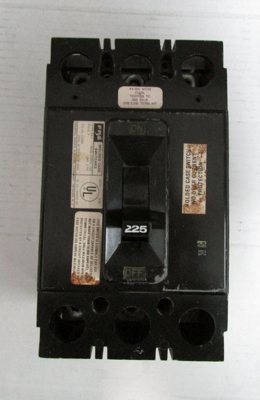 FPE YX50373-32 3POLE Circuit Breaker 225AMP 240V