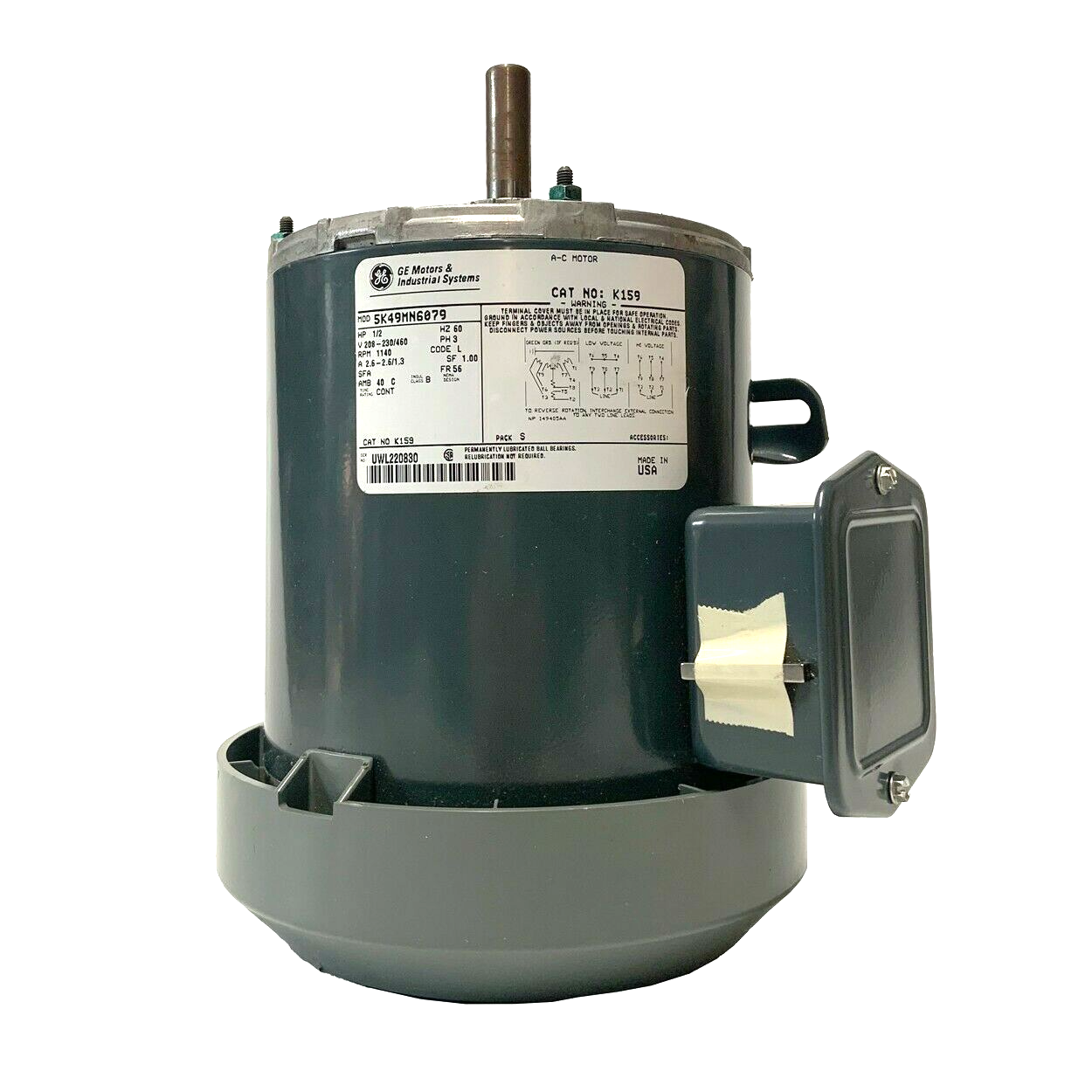 General Electric 5K49MN6079 HVAC Motor 