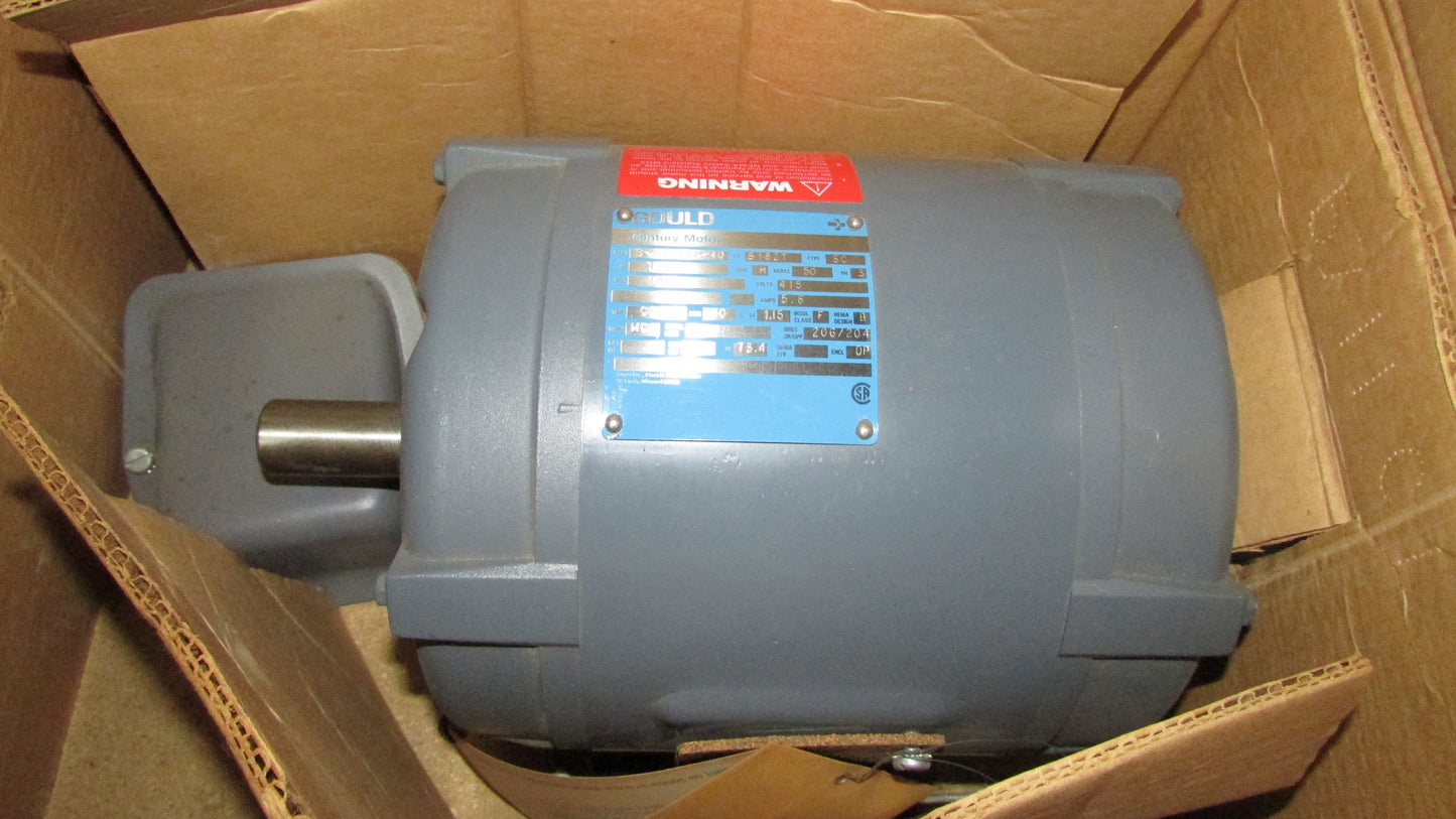 New: Gould/Century 6-333712-40 Electric Motor