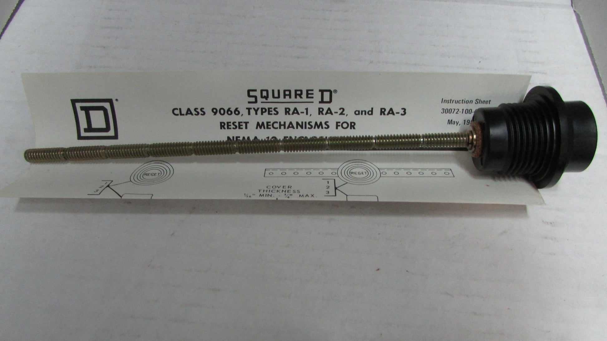 Square D 9066 RA-1 Reset Mechanism Class Type RA-1 Series B