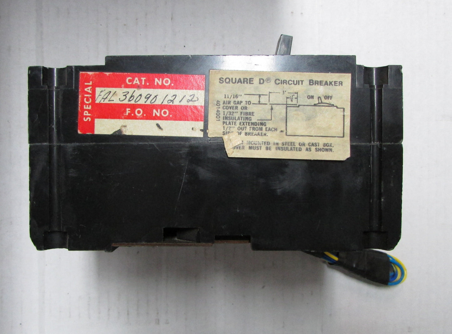 Square D FAL36090 1212 Circuit Breaker 90AMP