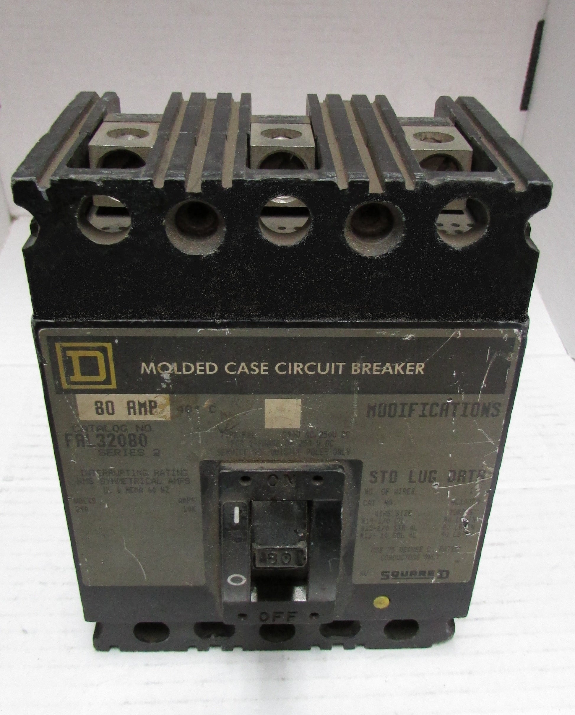 SQUARE D FAL32080 CIRCUIT BREAKER