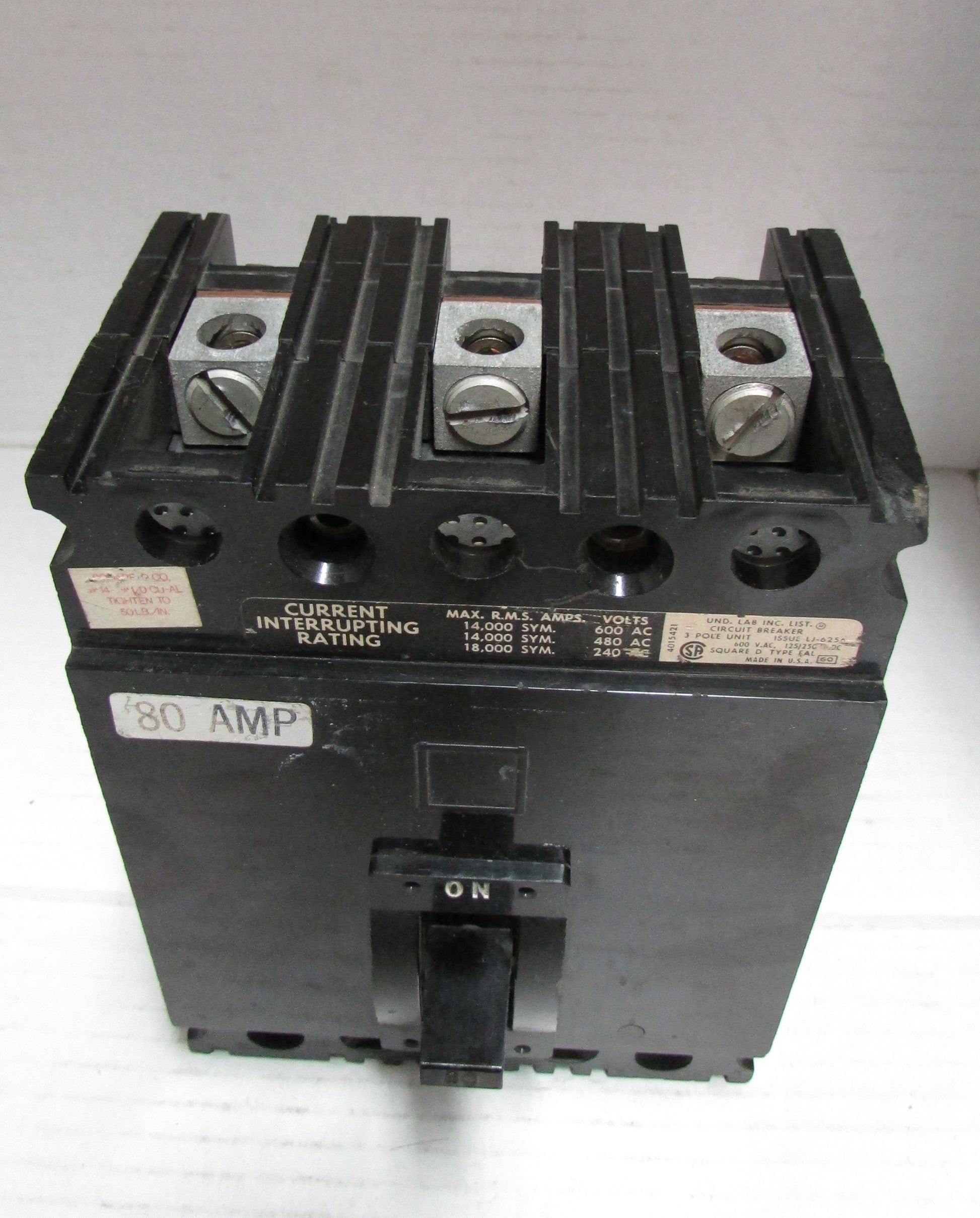 SQUARE D FAL36080 CIRCUIT BREAKER 