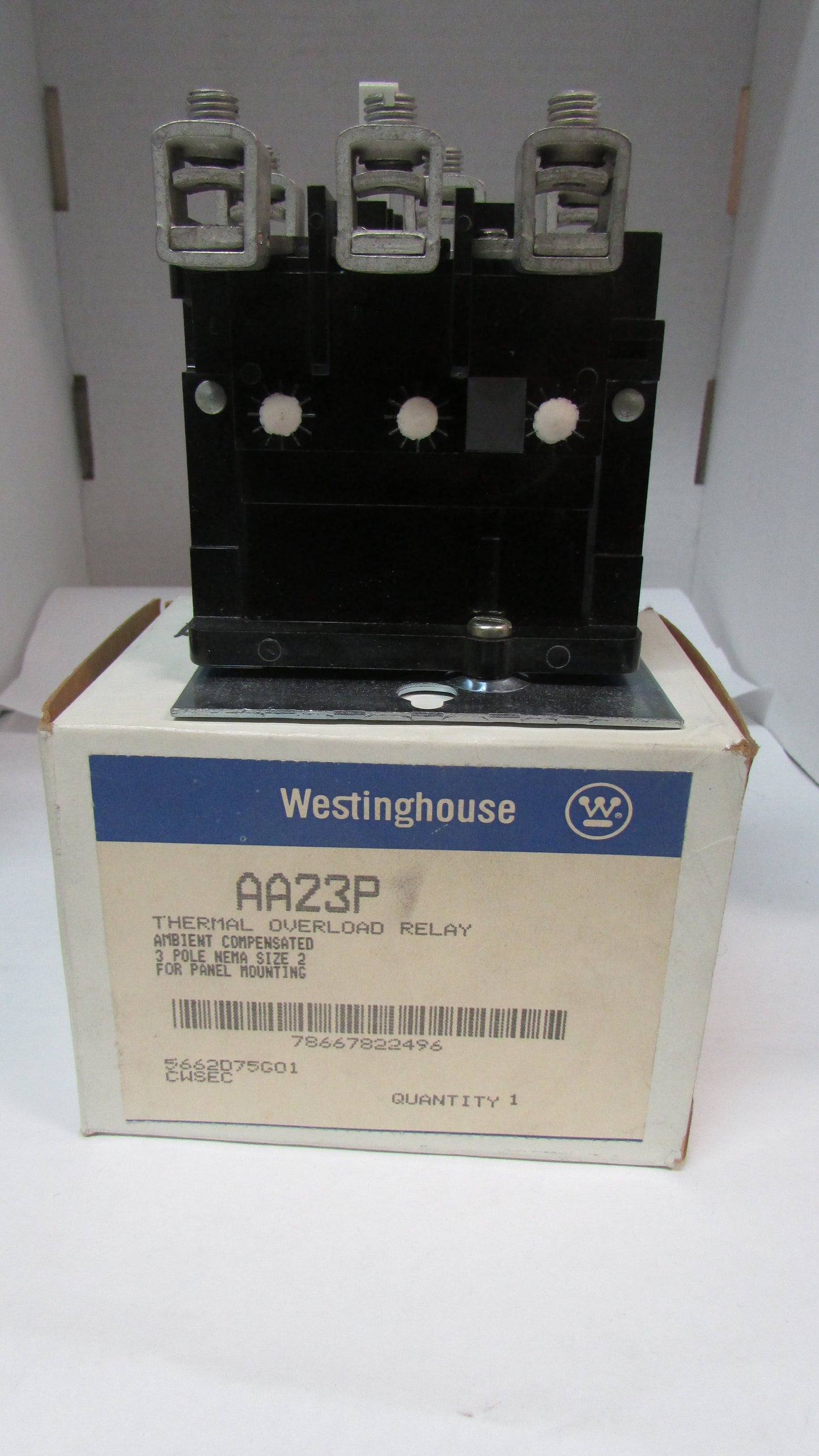 Westinghouse AA23P Overload Relay